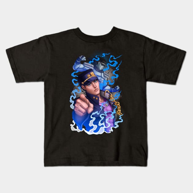 Jotaro Kids T-Shirt by bomazu